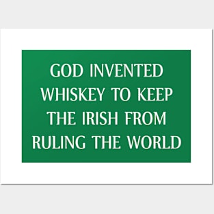 Funny irish drinking quote Posters and Art